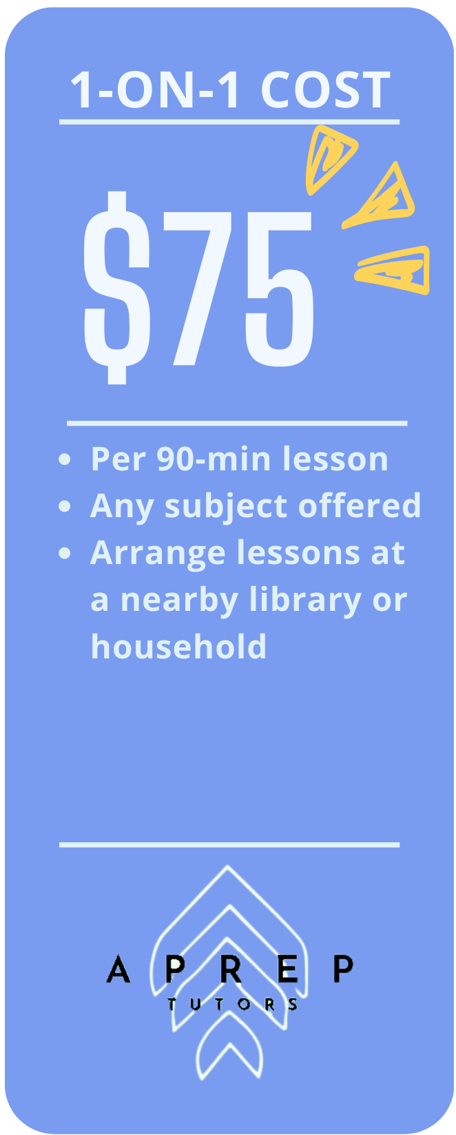 Prices for private lessons